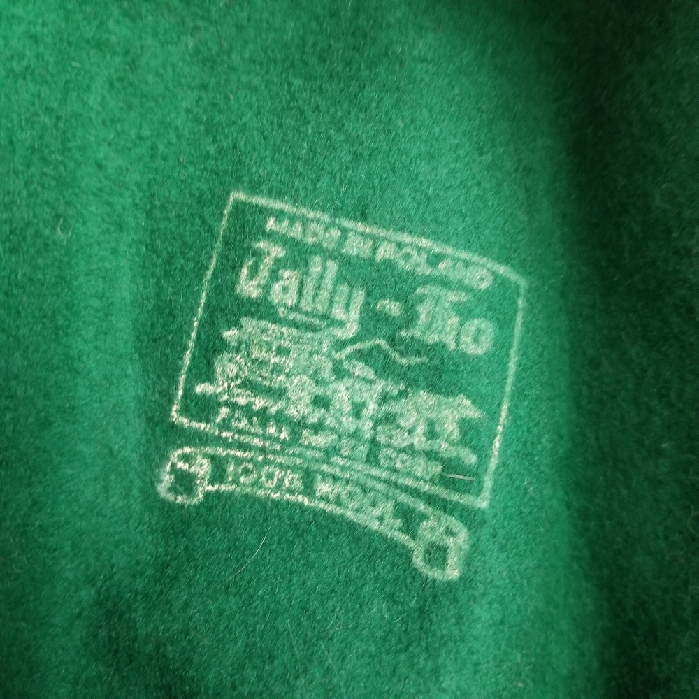 TALLY HO Vintage Wool Fedora Hat Hunter Green Octoberfest - Picture 10 of 12